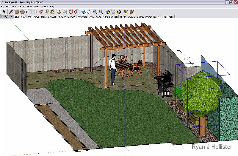 sketchup.jpg - Here's my sketch-up design from Google Sketch-up.  It's completely free and does an awesome job.  I've designed my entire back yard with it.