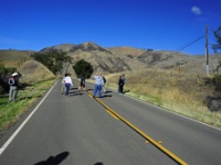 Geology students looking for the San Andreas.