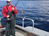 Halibut are an ugly fish.  This was Doug, a Whaler's Cove regular.