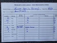 Here was out tally for the last day.