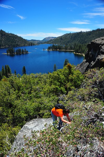 RJH_2500.JPG - Aric tries to find his way up the granite.